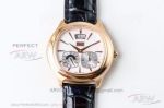 TW Factory Piaget Black Tie Chronograph 850P Automatic Rose Gold Case White Face 42 MM Watch 